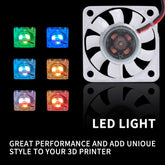 FYSETC Cooling Fan LED RGB Light 4010 24V Hydraulic Bearing for Voron 2.4/Trident/V0 Hotend 3D Printer Accessories